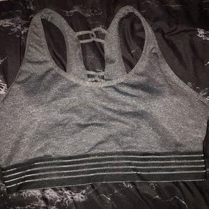 Gray Sports Bra